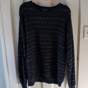 Vintage Serafini navy blue knit sweater